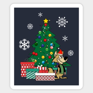 Ding A Ling Wolf Around The Christmas Tree Sticker